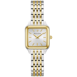 Bulova Sutton Two-Tone Square Watch 98L330
