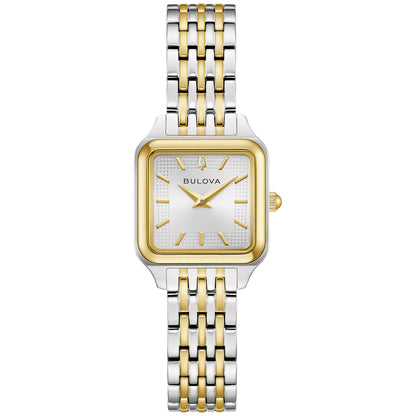 Bulova Sutton Two-Tone Square Watch 98L330