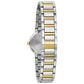 Back view of the Bulova 98P157, showcasing the solid stainless steel case back.