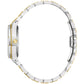 Side profile of the Bulova 98P234 showcasing the flat sapphire crystal with anti-reflective coating and geometric bezel