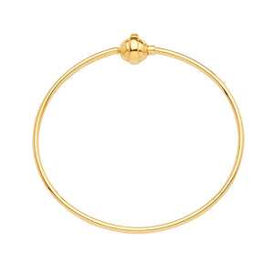 14K Yellow Gold Charm Bangle