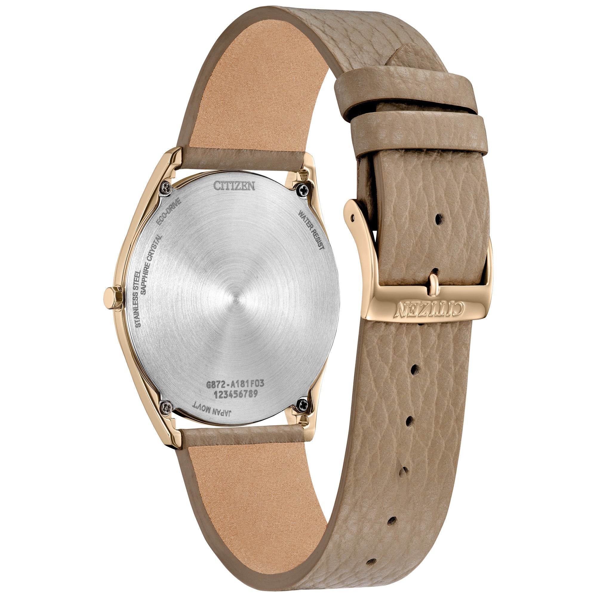 Citizen Suratto Rose-Gold Eco-Drive Dress Watch AR3123-00X