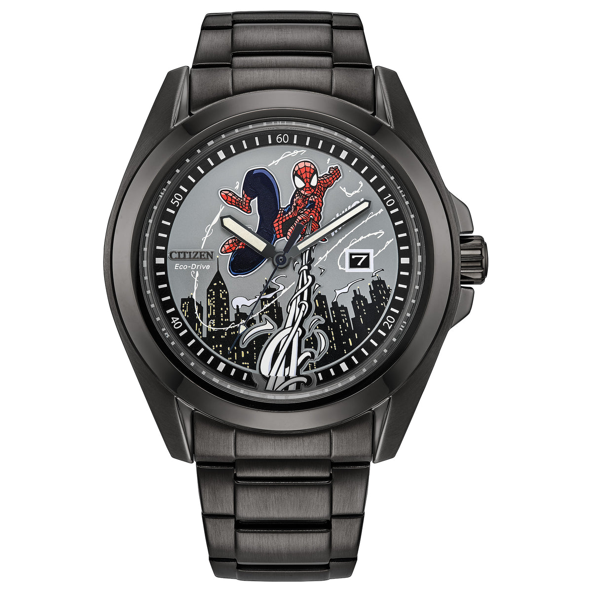 CITIZEN Spider-Man Eco-Drive Gray Dial Watch AW1437-61W