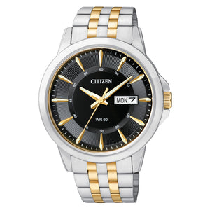 CITIZEN Two-Tone Black Dial Day-Date Watch BF2018-52E