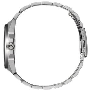 Side profile of the Citizen BJ6530-54L showcasing the stainless steel case and textured crown.