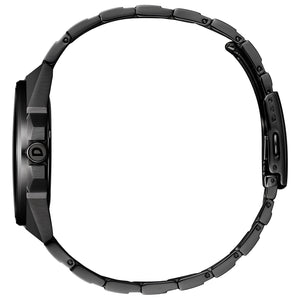 Side profile of the Citizen BJ6535-51E showcasing the slim 9.6mm case and fold-over clasp.