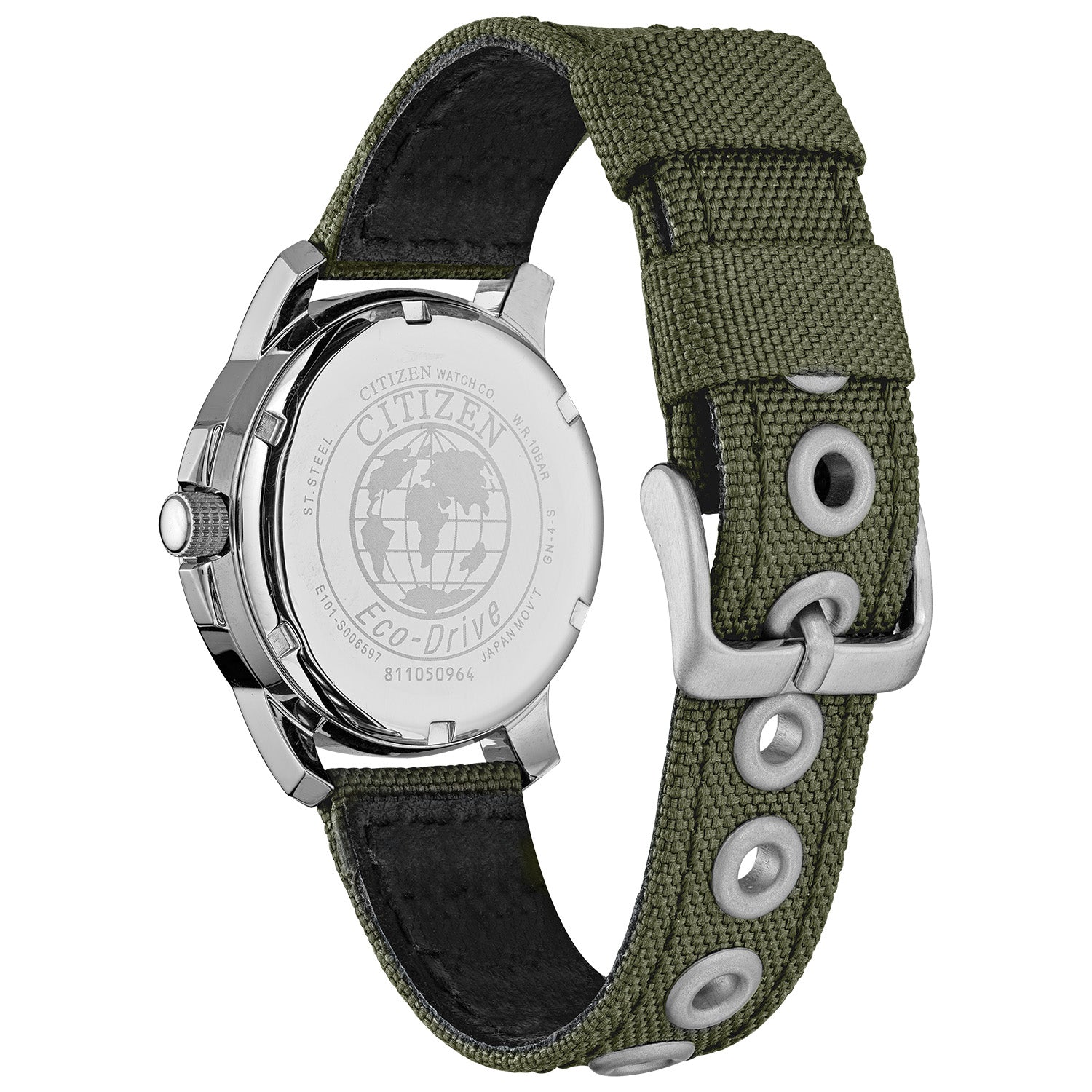 Citizen Chandler Eco-Drive Field Watch Green Strap BM8180-03E