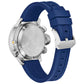 Rear view of the Citizen Promaster BN2038-01L highlighting the stainless steel case back and strap attachment.