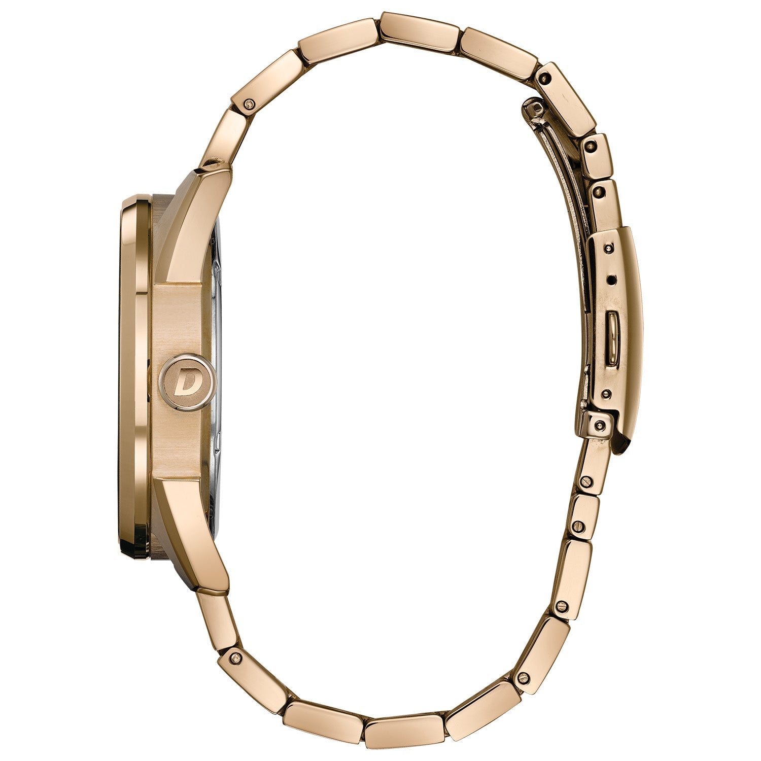 Side profile of the Citizen BU4023-54E showcasing the 42mm case and fold-over clasp.