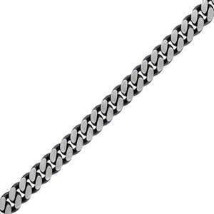 Side profile of Bulova BVB1015-SLSTNA bracelet highlighting the dual-surfaced links and polished finish.