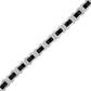 Side profile of the Bulova Icon Bracelet BVB1056-XSTNA, highlighting the sleek combination of stainless steel and black ceramic materials.