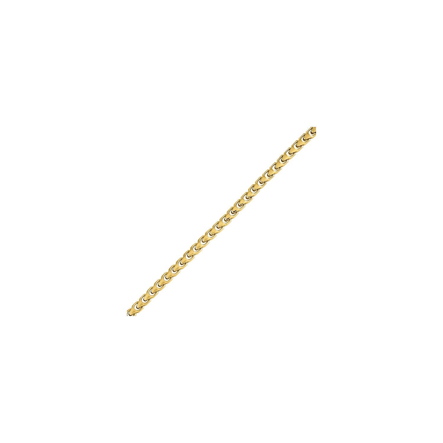 Side profile of the Bulova Link™ Bracelet BVB1081-GSTNA85, highlighting the sleek design and interlinking structure.
