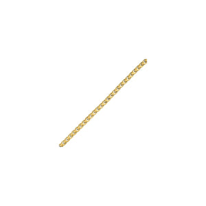 Side profile of the Bulova Link™ Bracelet BVB1081-GSTNA8, showcasing the sleek gold-tone finish and clasp mechanism.