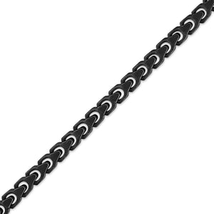 Side profile of the Bulova Link™ Bracelet BVB1083-BASTNA85, highlighting the robust design and clasp mechanism.
