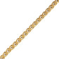 Side profile of the Bulova Link™ Bracelet BVB1083-GSTNA85, highlighting the thickness and interlinking design of the curb chain.