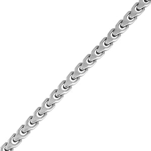 Side profile of the Bulova Link™ Bracelet BVB1083-NSTNA85, highlighting the robust design and clasp mechanism.