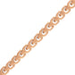 Side profile of the Bulova Link™ Bracelet BVB1109-MRSTNA8, highlighting the sleek rose-tone finish and clasp mechanism.