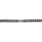 Reverse side of the Bulova Classic Curb Chain Necklace BVC1054-SLSTNA, showcasing the custom-designed box lock clasp with engraved Bulova logo.