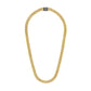  Side profile of Bulova BVC1056-GOSTNA necklace highlighting the dual-surfaced links and substantial 10mm width