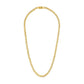 Side profile of the Bulova Link™ Necklace BVC1057-GSTNA, highlighting the sleek gold-tone finish and clasp mechanism.