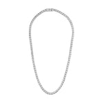 Bulova Link™ Necklace BVC1057-NSTNA, showcasing the 6mm wide stainless steel links and polished finish.