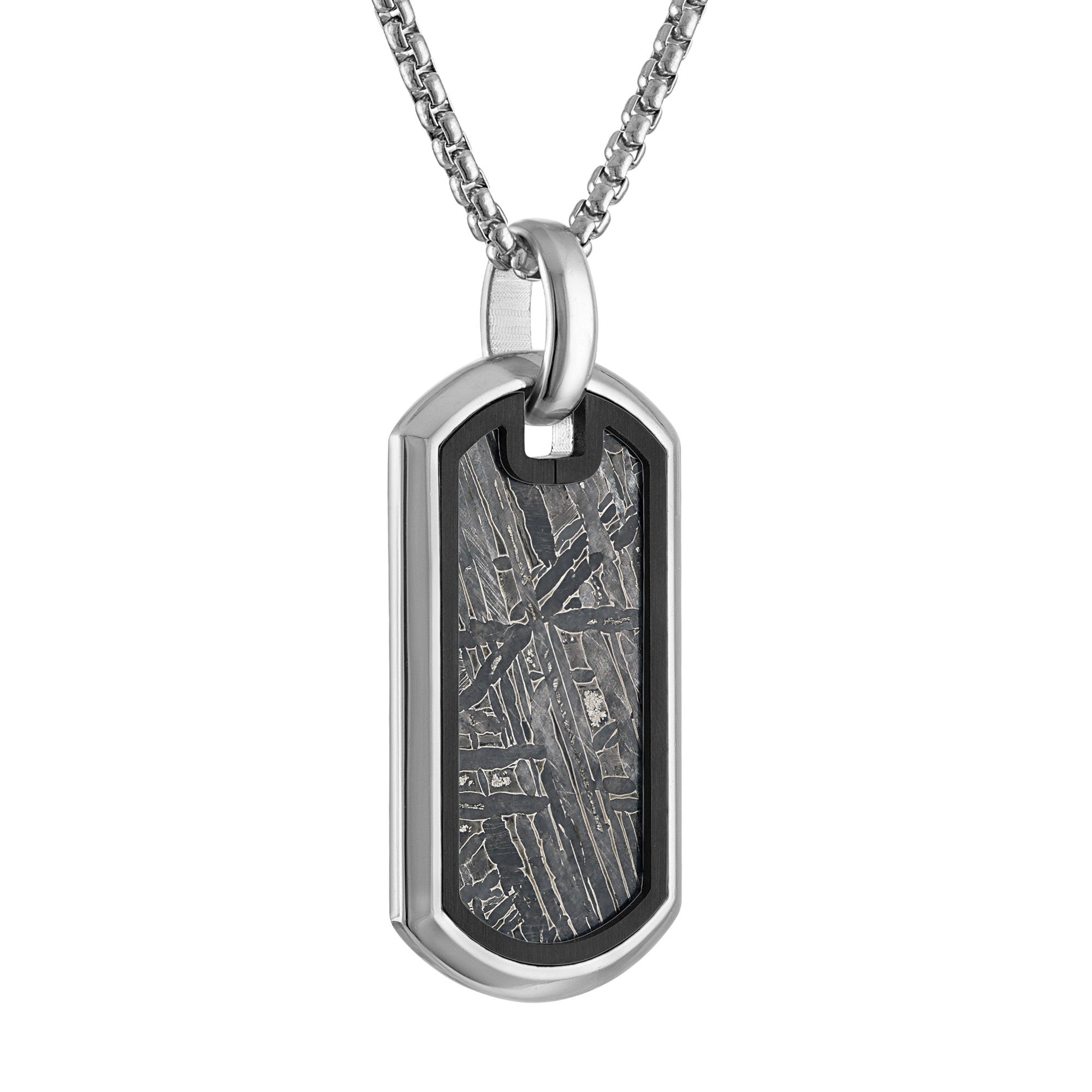 Side profile of BVP1114-WLSTNA pendant showcasing thickness of pendant case and texture of stainless-steel finish.