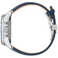 Side profile of the Citizen CB5918-02L showcasing the stainless steel case and crown with pushers.