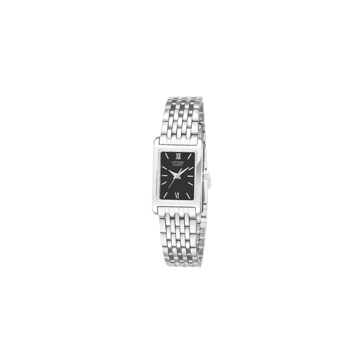 CITIZEN Women's Black Dial Stainless Steel Watch EJ5850-57E
