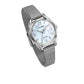 Citizen Eco-Drive Women's White Mother-of-Pearl Dial Stainless steel Mesh Bracelet Watch -EM0680-53D