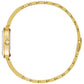 Side profile of the Citizen Silhouette Crystal EM0862-56D, showcasing the sleek gold-tone case and bracelet.​