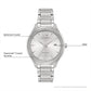  Citizen FE6100-59A Chandler watch featuring a stainless steel case, silver-tone dial with luminous hands and hour markers, Arabic numerals at 6 and 12 o'clock positions, date display at 3 o'clock, and matching bracelet—front view.
