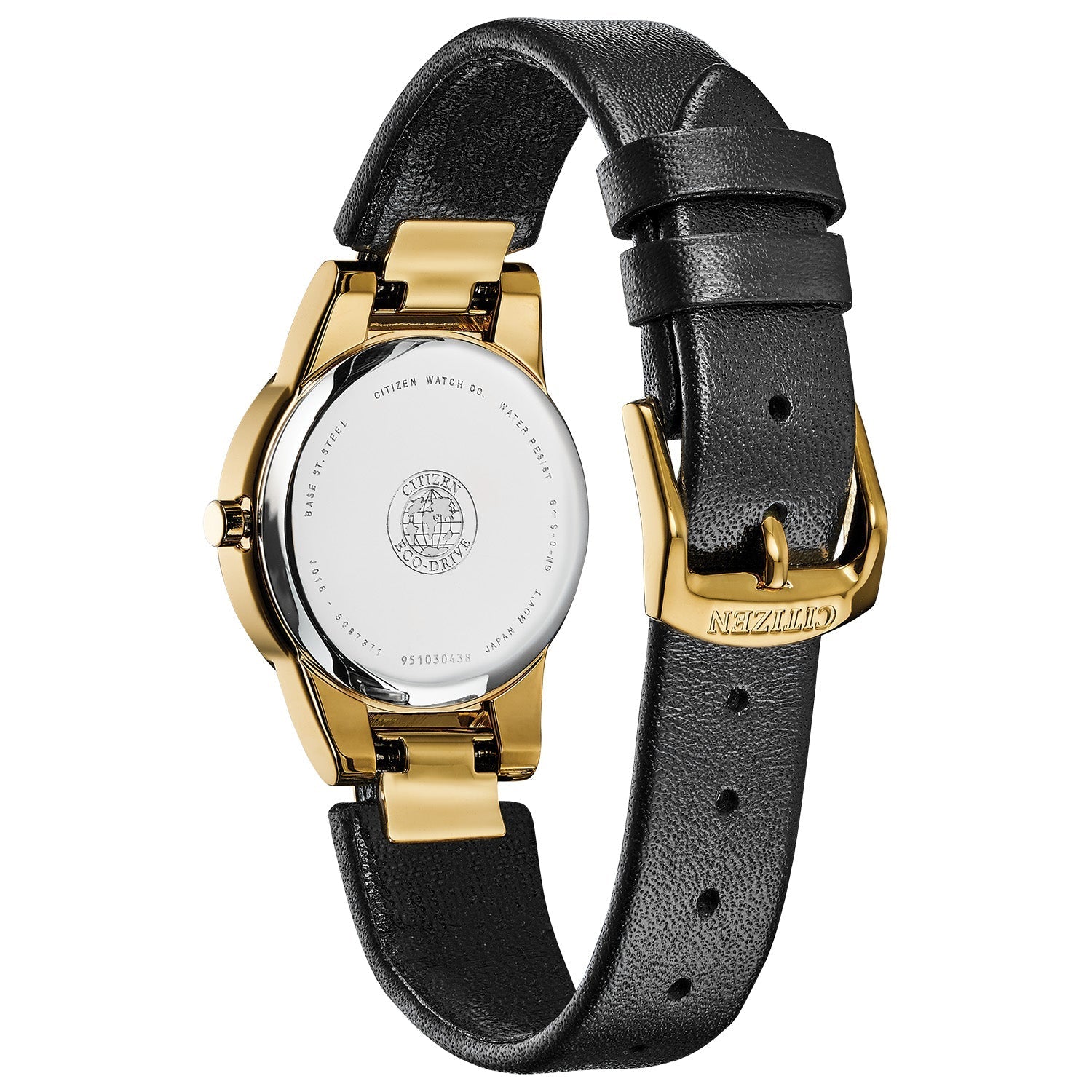 Back view of the Citizen Axiom GA1052-04E, showcasing the case back and clasp details.