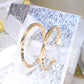 14K Two-Tone Gold Diamond Cut Hoops