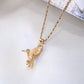 14K Yellow Gold Hummingbird Charm