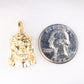 14K Yellow Gold Jesus Christ Head Charm