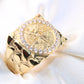 14K Yellow Gold Centenario CZ Men's Ring