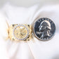 14K Yellow Gold Centenario CZ Men's Ring