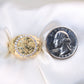 14K Yellow Gold Centenario CZ Men's Ring