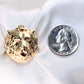 14K Yellow Gold Lion Head CZ Men's Ring
