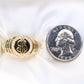Dollar Sign CZ Men's Ring