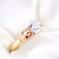 14K Yellow Gold Bear CZ Ring