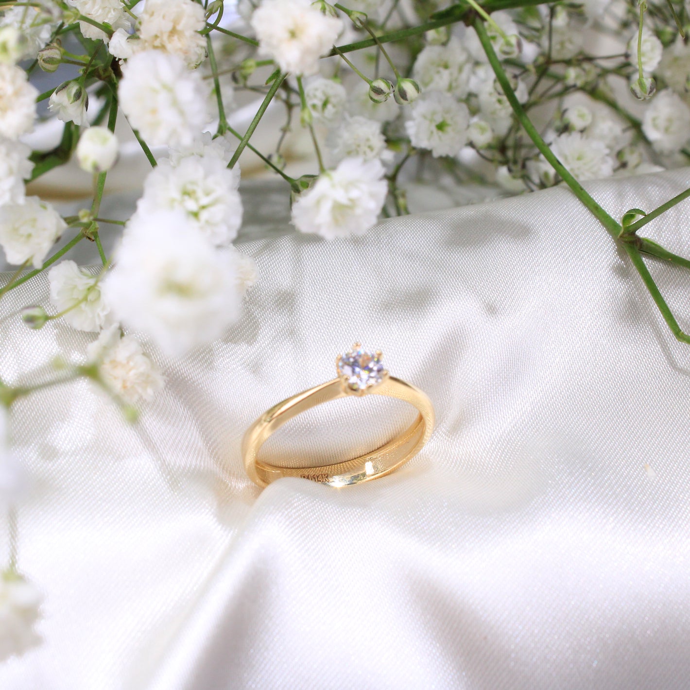 14K Yellow Gold Engagement ring