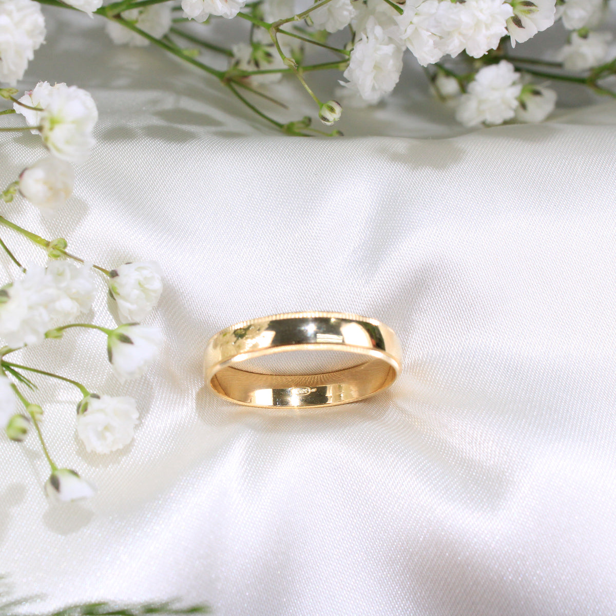 14K Gold Wedding Band For Women 14K Gold Wedding Band For Women