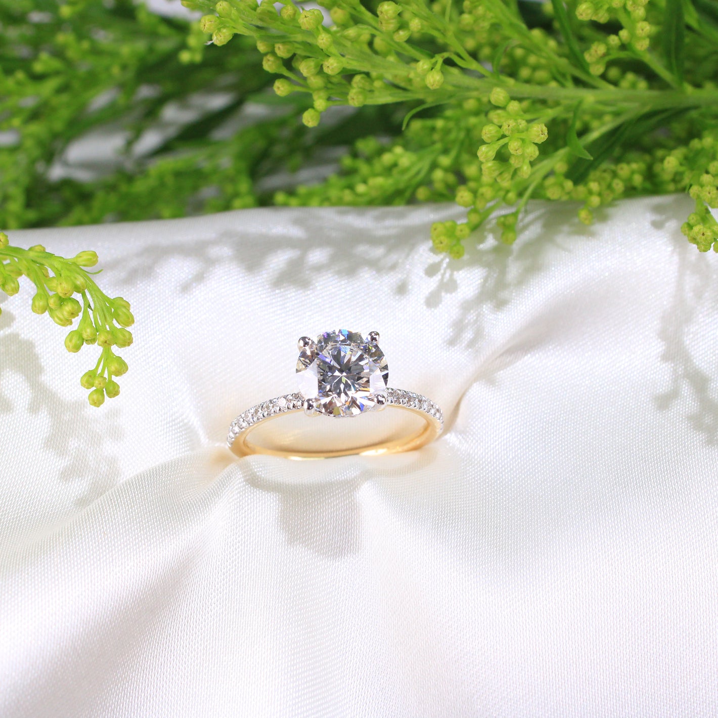 14K Gold Laboratory Grown Diamond Engagement Ring