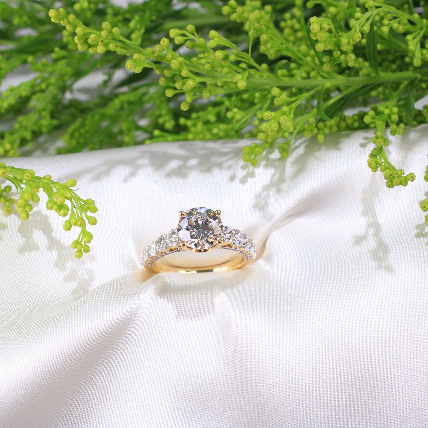 14K Gold Laboratory Grown Diamond Engagement Ring
