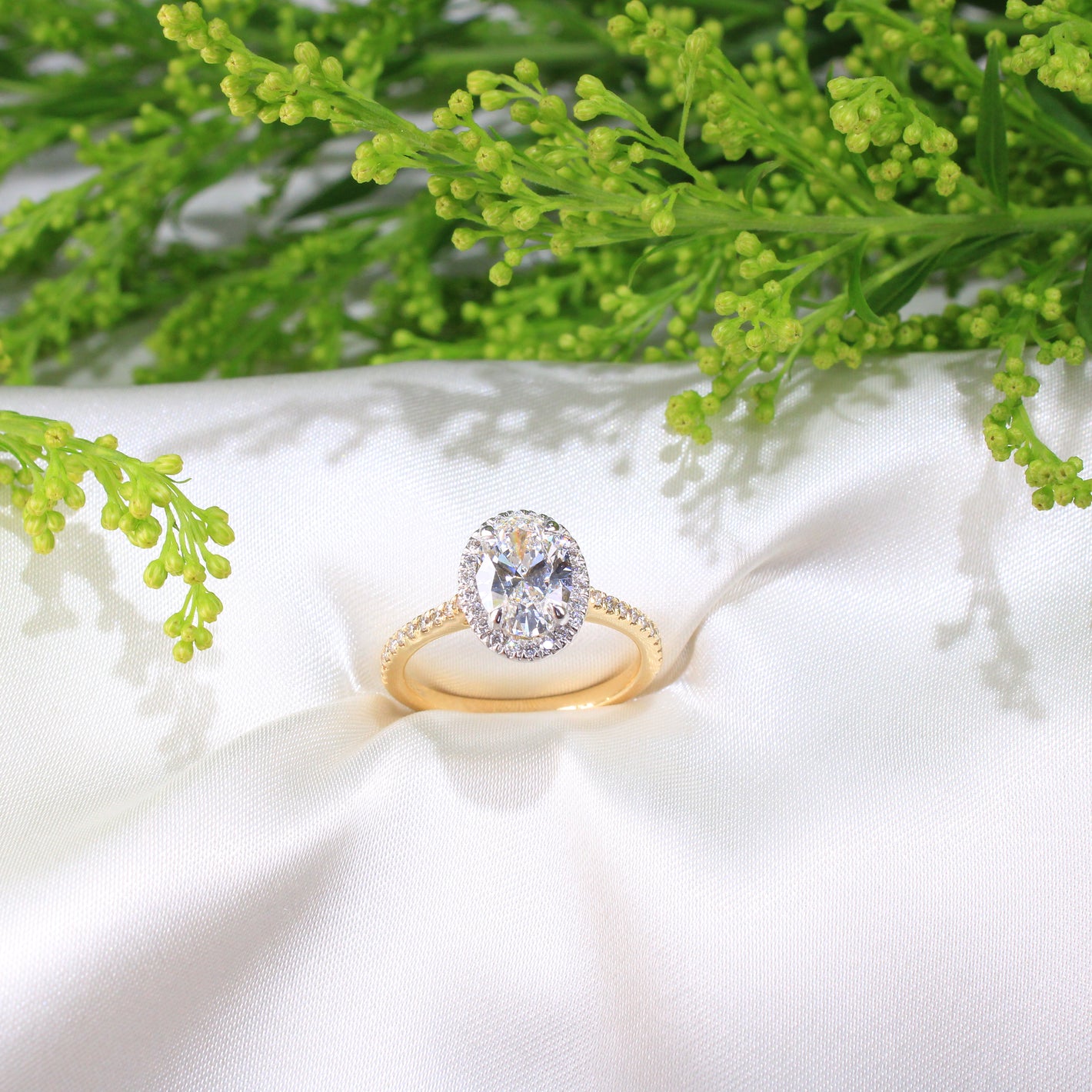 14K Gold Laboratory Grown Diamond Engagement Ring