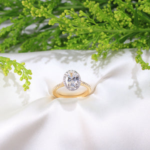 14K Gold Laboratory Grown Diamond Engagement Ring