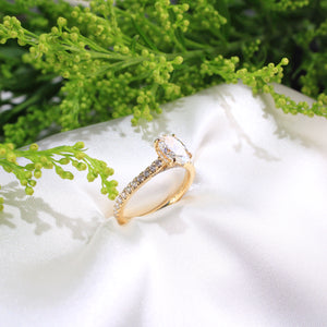 14K Gold Laboratory Grown Diamond Engagement Ring