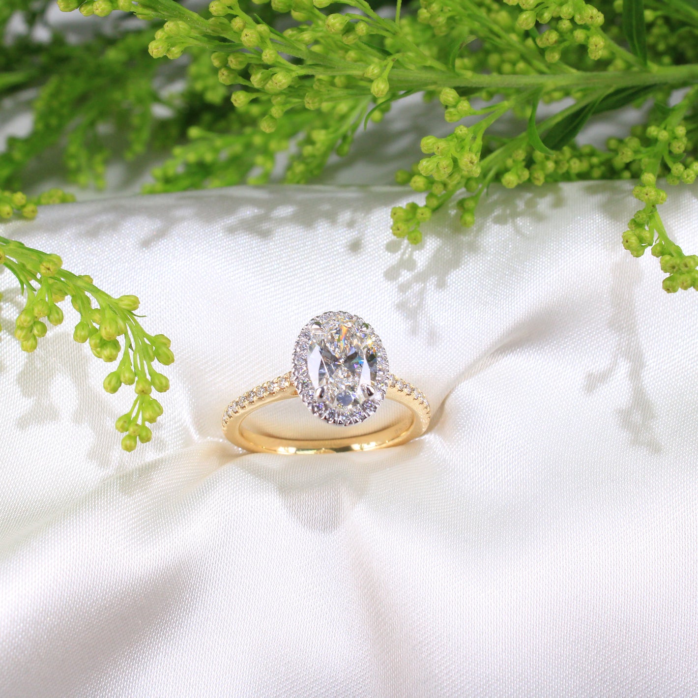 14K Gold Laboratory Grown Diamond Engagement Ring