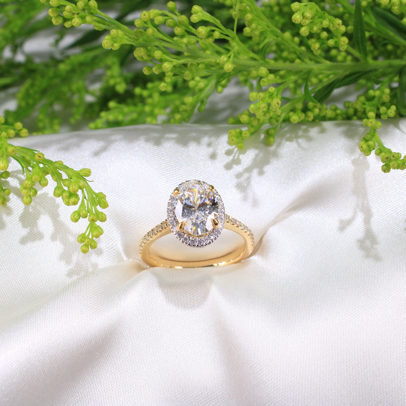 14K Gold Laboratory Grown Diamond Engagement Ring